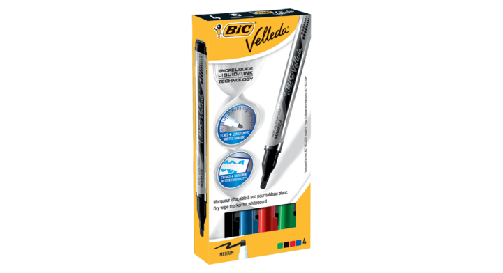 Viltstift bic velleda whiteboard rond m ass(902094)