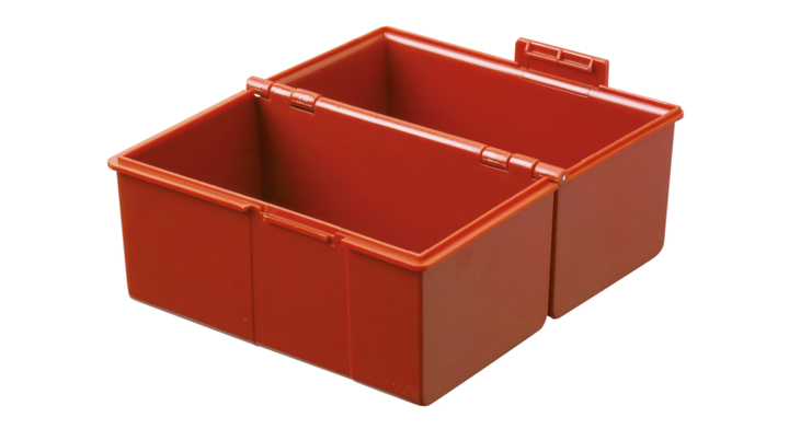 Kaartenbak han breed a6 kunststof rood(ha-976-17)