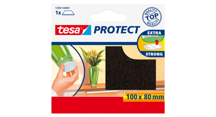 Antikrasviltjes tesa 57891 80x100mm bruin(57891-00001-01)