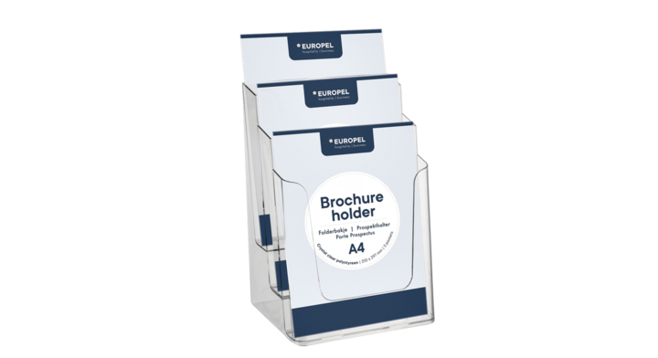 Folderhouder opus 2 3vaks a4 acryl(350101)