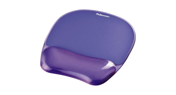 Muismat/polssteun fellowes gel crystals paars(9144104)