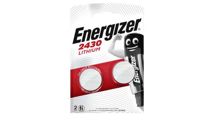 Batterij energizer cr2430 lithium 2st