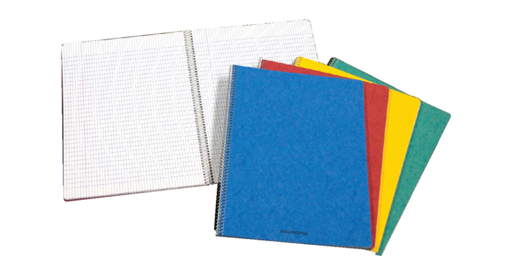 Schrift spiraal 210x165mm 120bl ruit 5mm(2160kq5)