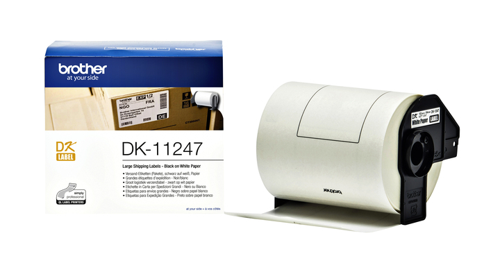 Label etiket brother dk-11247 103x164mm verzend wit(dk11247)