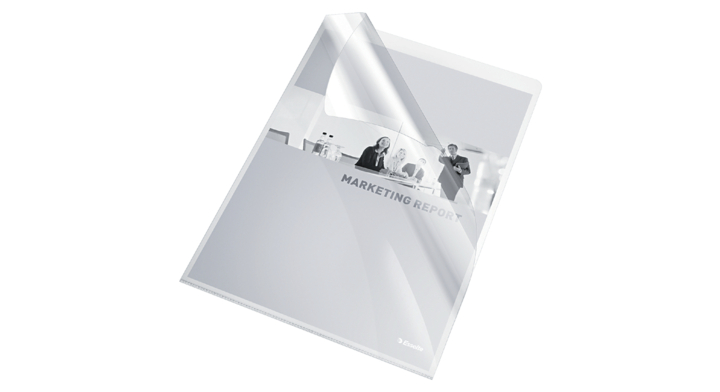 Insteekhoes l-model esselte a4 pp transp glad(56218)