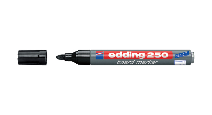 Viltstift edding 250 whiteboard rond 2mm zwart