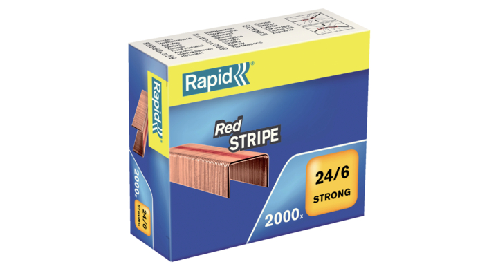 Nieten rapid hotis redstripe 24/6 verkoper 2000st
