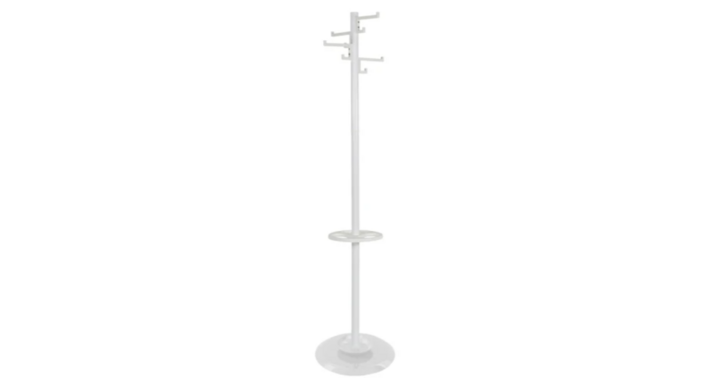 Staande Kapstok Porcelain | 178cm | 8-Haaks | Wit | VB 717972