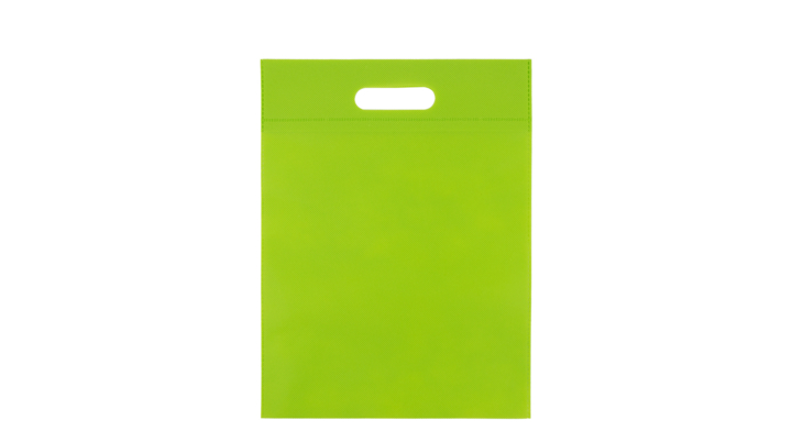 Draagtas, non-woven, 30x40cm, greep gestanst, groen (400 st)
