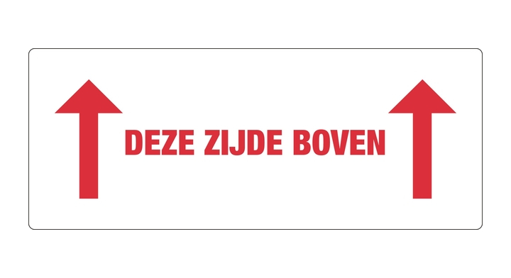 Waarschuwingsetiket deze zijde boven 500 stuks(76880)