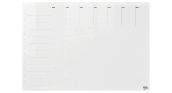 Weekplanner nobo transparant acryl a4(1915614)