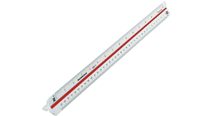 Schaalstok rumold 150/30 1 1:20/25/50/75/100/125