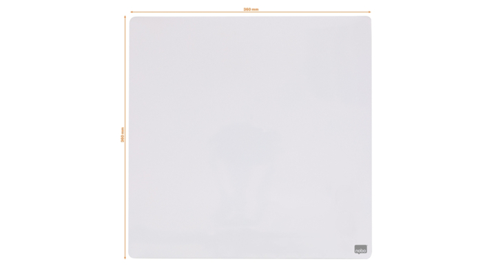 Whiteboard tegel rexel 36x36cm wit gelakt(1903802)
