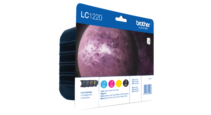 Inkcartridge brother lc-1220 valuepack zw + kl(lc-1220valbp)