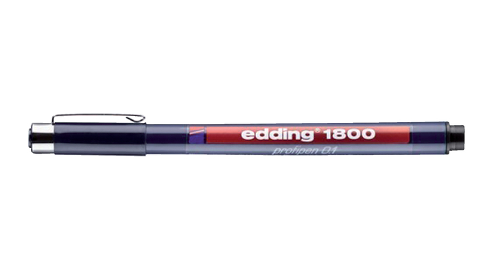Fineliner edding 1800 0.25mm zwart(4-180001001)