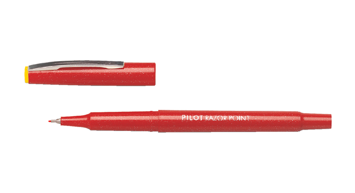 Fineliner pilot razor point sw-10 pp 0.3mm rood