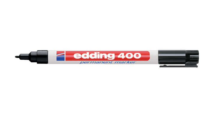 631001 Viltstift edding 400 rond 1mmzwart(4-400001)