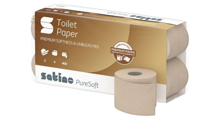 Satino PureSoft | Toiletpapier | 400 Vel | 2-Laags | MT1 | Soft Beige | 066550 (48 stuks)