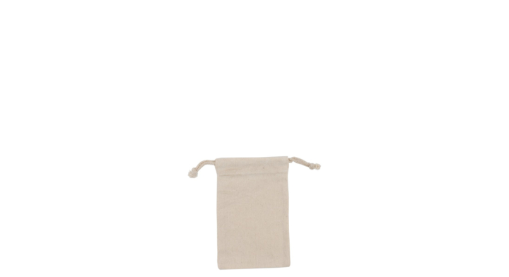Schoenenzak, katoen, 10x16cm, ecru (100 stuks)