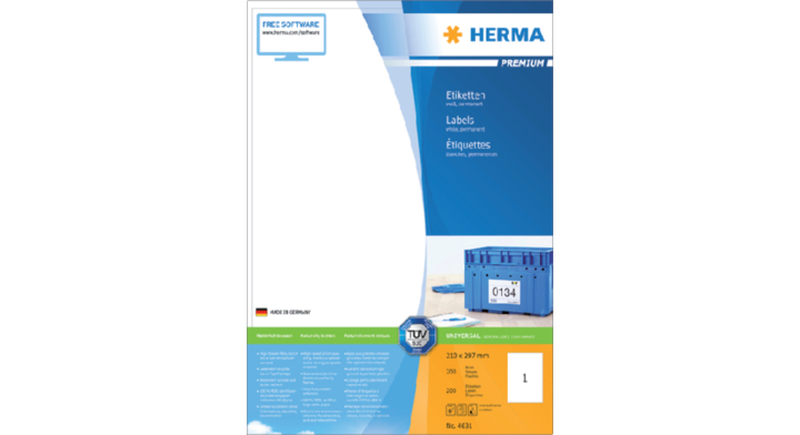 Etiket herma superprint 4631 a4 200st