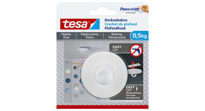 Plafondhaak tesa behang zelfklevend 500gr(77781-00000-00)