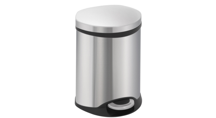 Shell Bin EKO, pedaalemmer, 6 liter, mat RVS, VB 921806