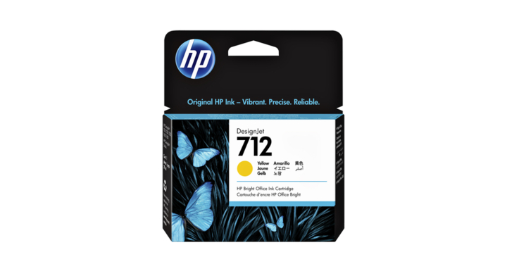 Inktcartridge hp 712 3ed69a geel(3ed69a)