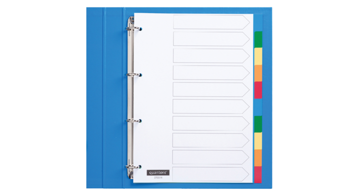Tabblad quantore 4r pp 10delig assorti