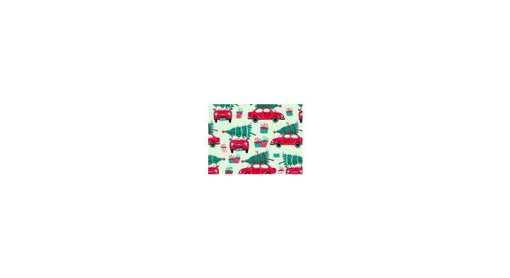 Kerst papier, 50cm x 200m, R33901B, Christmas car