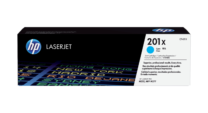 Tonercartridge hp 201x cf401x 2.3k blauw(cf401x)