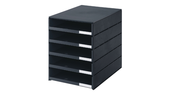 Ladenbox styroval 5ldn zwart open(16-8001.90)