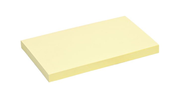 Memoblok quantore 125x75mm geel