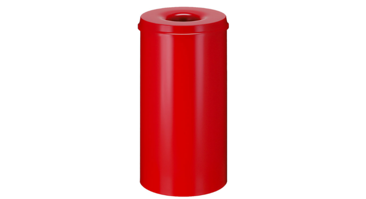 Metalen papierbak, vlamdovend, 50 liter, rood, VB 105000