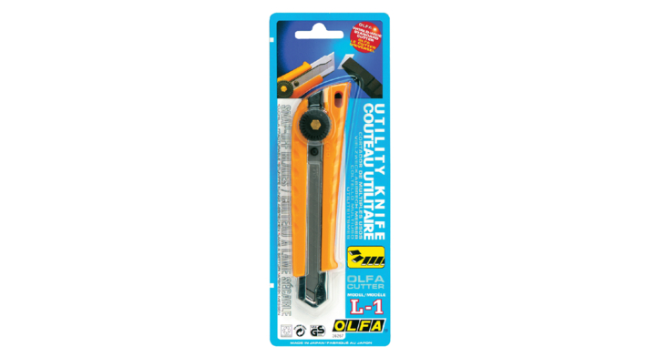 Snijmes olfa l1 geel 18mm
