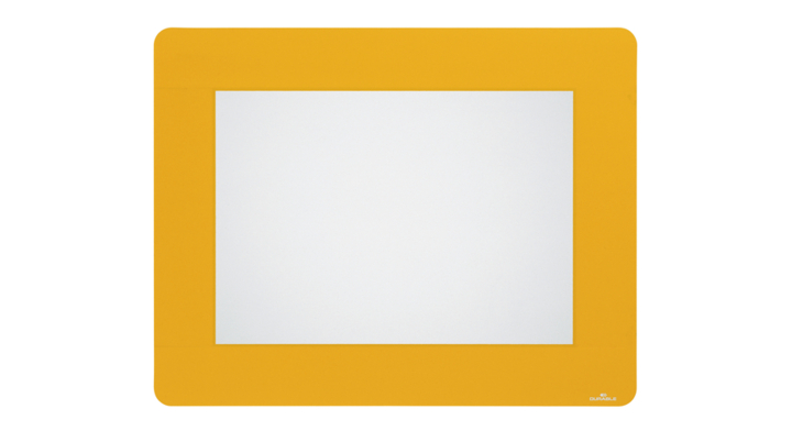 Vloersticker durable kader voor a4 verwijderb geel(180804)