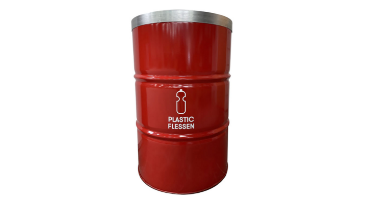 BinBin, olievat afvalbak, 200 liter, rood, VB 349380