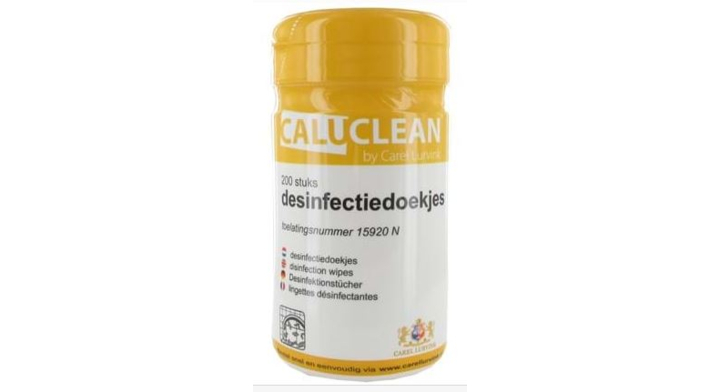 CaluClean, alcohol desinfectiedoekjes (200 stuks)