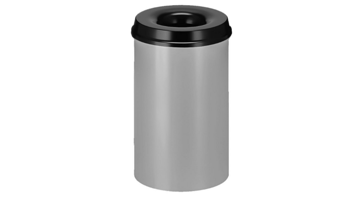 Metalen papierbak, vlamdovend, 20 liter, aluminium,VB 102500