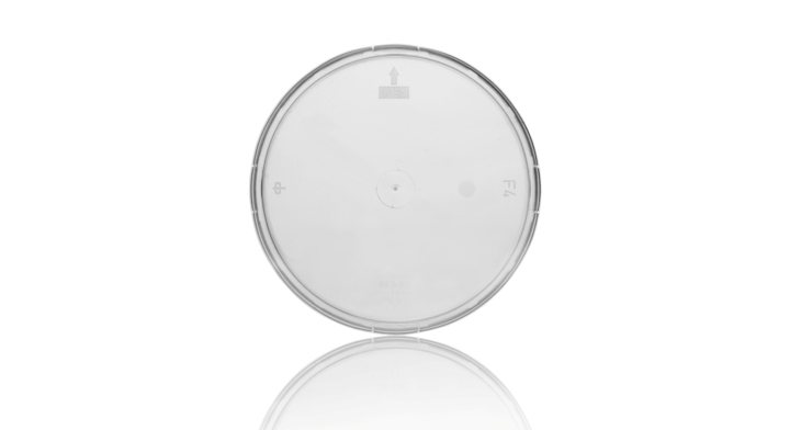 Deksel rond, PP, Ø198mm, t.b.v. V440038, transp (2880 stuks)