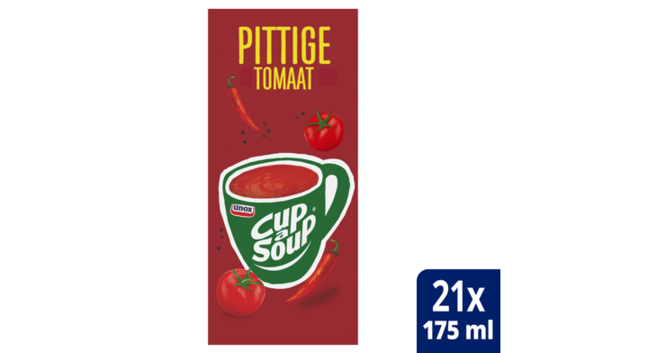 Cup-a-Soup, soep, 175ml, pittige tomaat (21 zakjes)