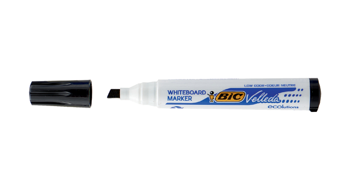 Viltstift bic 1751 whiteboard schuin 3-5.5mm zw