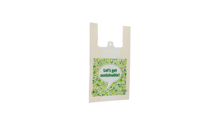 Hemdtas, bio plastic, 200+140x440mm (500 stuks)