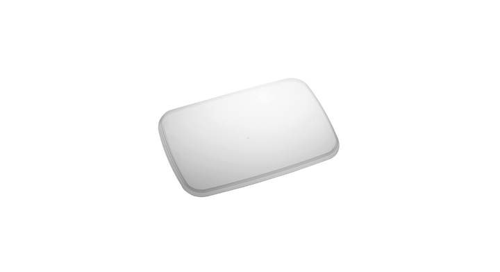 Deksel rechthoek, PP, 192x129mm, transparant, RA192 (700 st)