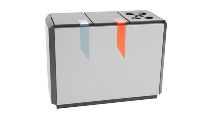 Recyclostar, afvalscheidingbak, 3x55 liter, VB 708390