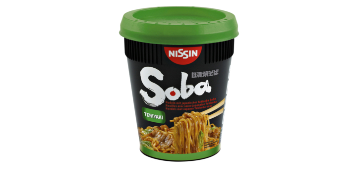 Nissin Soba, noodles, teriyaki, 238005300 (1 stuk)