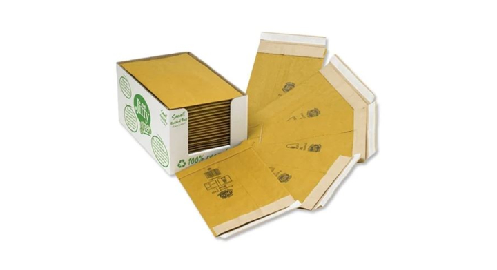 Jiffy green gewatteerde papieren envelop maat 4 - per 100 stuks - 240x343mm 