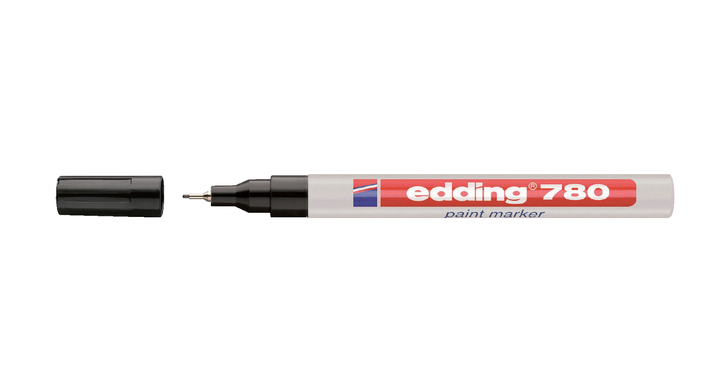 Viltstift edding 780 lak perm rond 0.8mm zwart