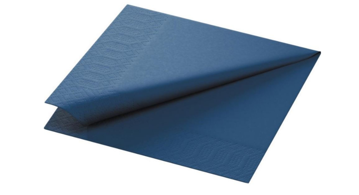 Duni Tissue, servet, 33x33 cm, 2-laags, Royal Blue (1000 stuks) | OP=OP AANBIEDING