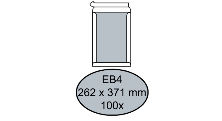 Envelop quantore bordrug eb4 262x371 zk 120gr wit