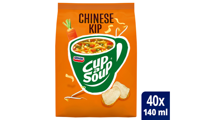 Cup-a-Soup, dispenserverpakking soep, 140ml, Chinese kip (40 porties)